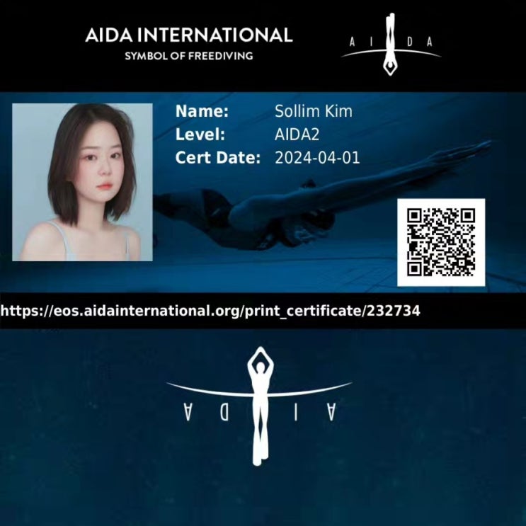 서울 블루페블 프리다이빙 강습 AIDA2 자격증 취득 후기