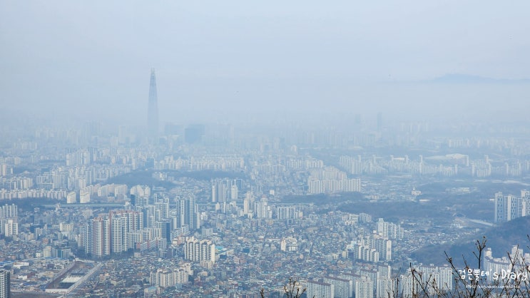 남한산성 도립공원 서문전망대 등산코스 벚꽃 서울 마천동 초보 등산 추천