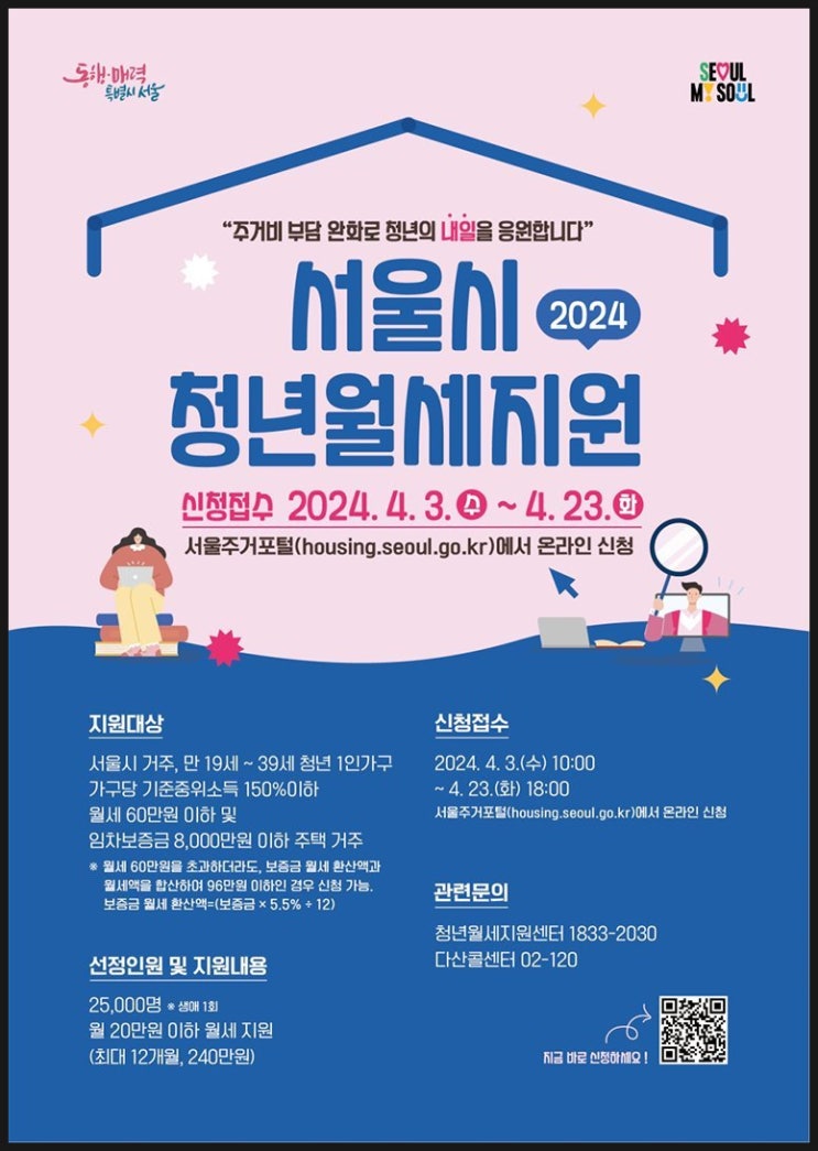 서울시 자취하는 청년들 월 20만원씩 12개월 지원 서울시 자취하는 청년들 월 20만원씩 12개월 지원