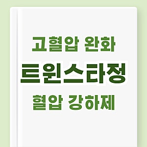 약사가 알려주는 트윈스타정 40/5mg 80/5mg 효능 효과 복용법 주의사항 부작용 (혈압조절약, 고....