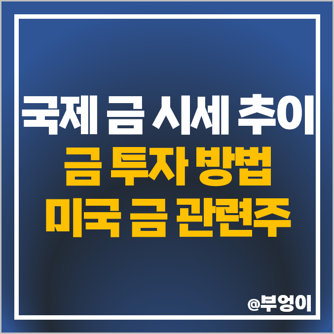 금투자 방법 미국 상장 금 관련주 오늘의 국제 금시세 전망 금투자 방법 미국 상장 금 관련주 오늘의 국제 금시세 전망