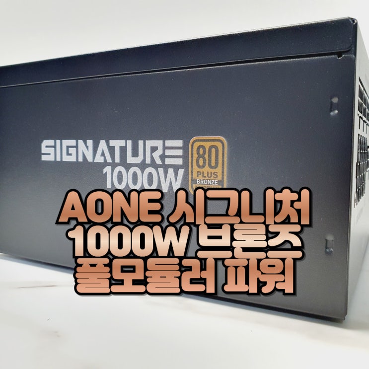  ATX 3.1 컴퓨터 파워 서플라이, AONE 시그니처 1000W 브론즈 풀모듈러 파워