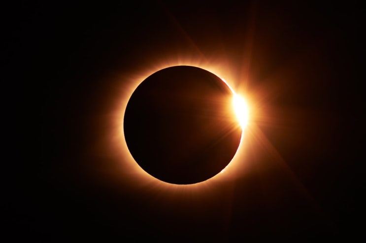 4월 8일 미국 <b>개기일식</b> 집에서 관측한 썰(ft.solar eclipse)