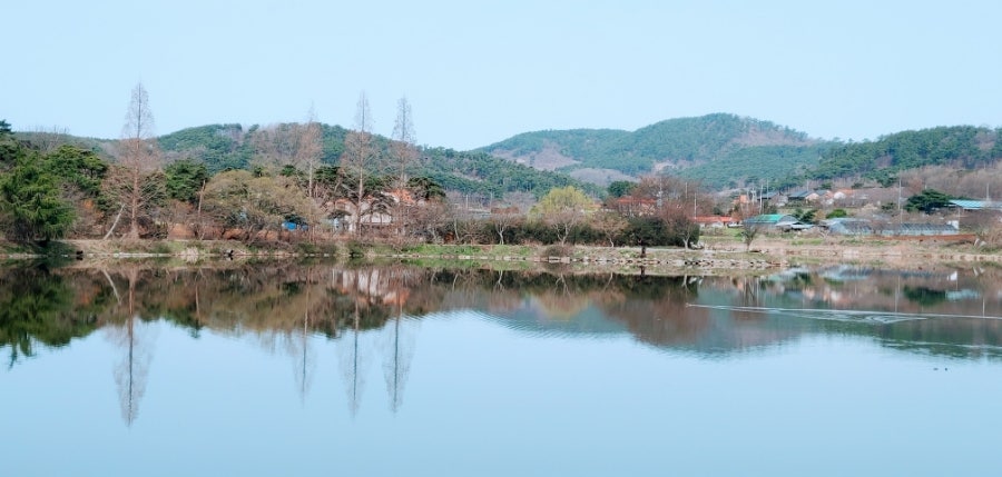 당율저수지 사진 1