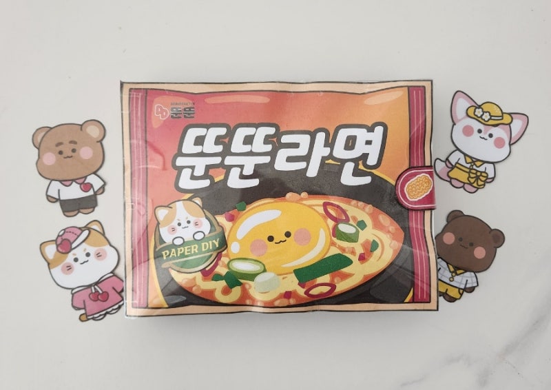 뚠뚠토이 스퀴시북 만들기 _ 뚠뚠라면 무료도안 아님
