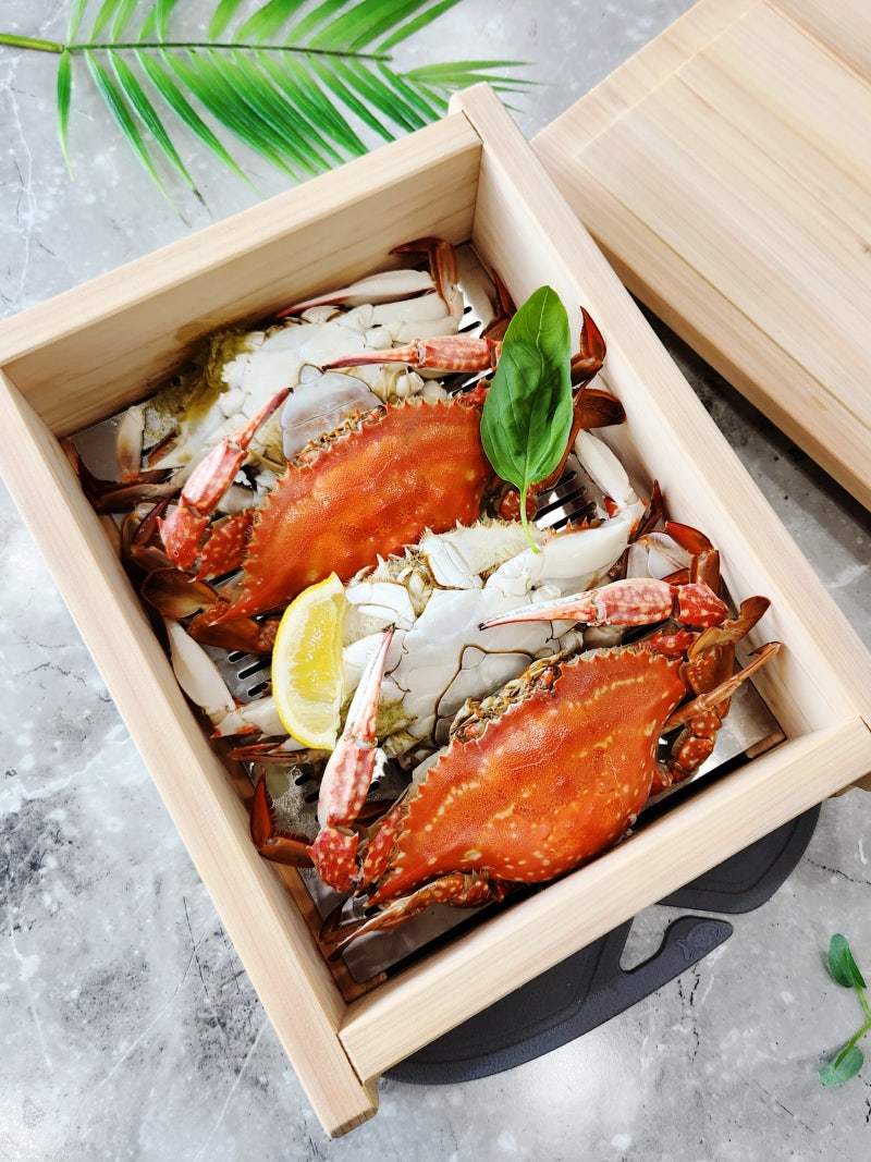 꽃게 찌는법 꽃게찜 찌는시간 꽃게 손질법 삶는법 편백나무찜기