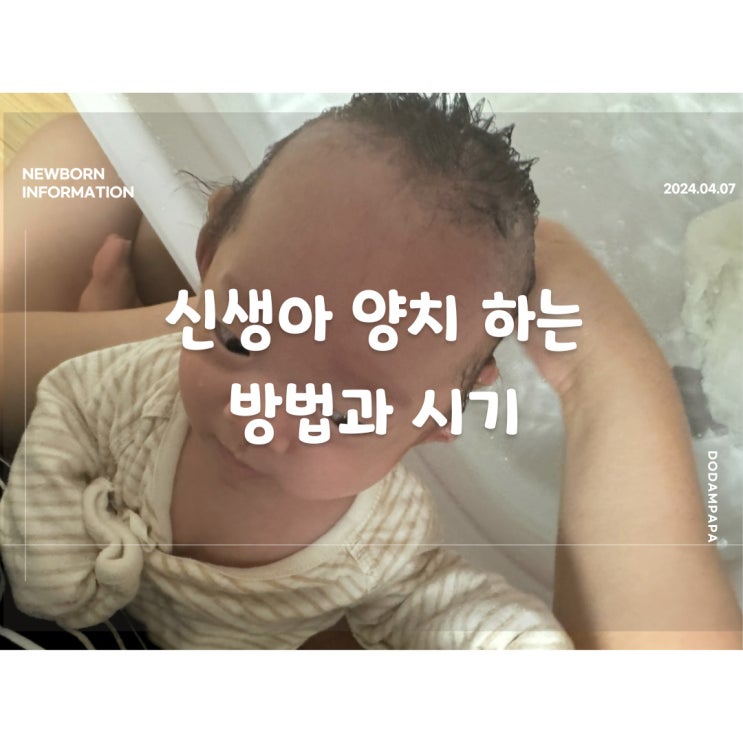 신생아 양치 하는 방법과 시기 신생아 양치 하는 방법과 시기