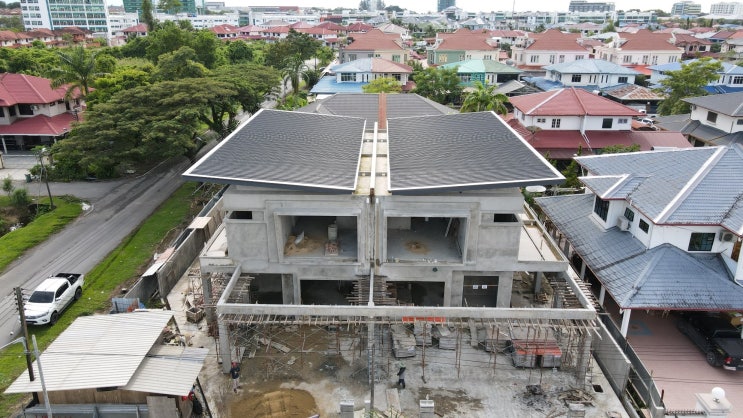 단독주택 지구 Double Storey Semi-detached house 건축 컨스트럭션 사례