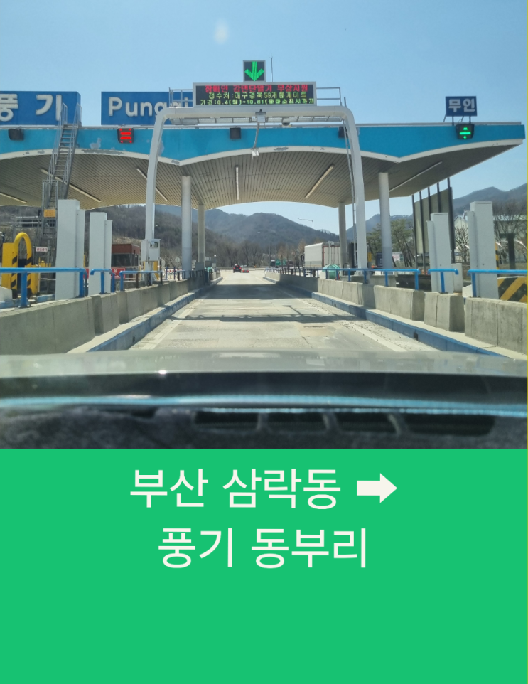  부산 삼락동에서 풍기 동부리까지 어른신을 위한 안전한 장거리 택시운행