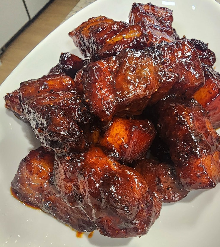  에어프라이어로 번트엔즈(Burnt Ends) 만들기! / 번외편 - 번트엔즈 버거