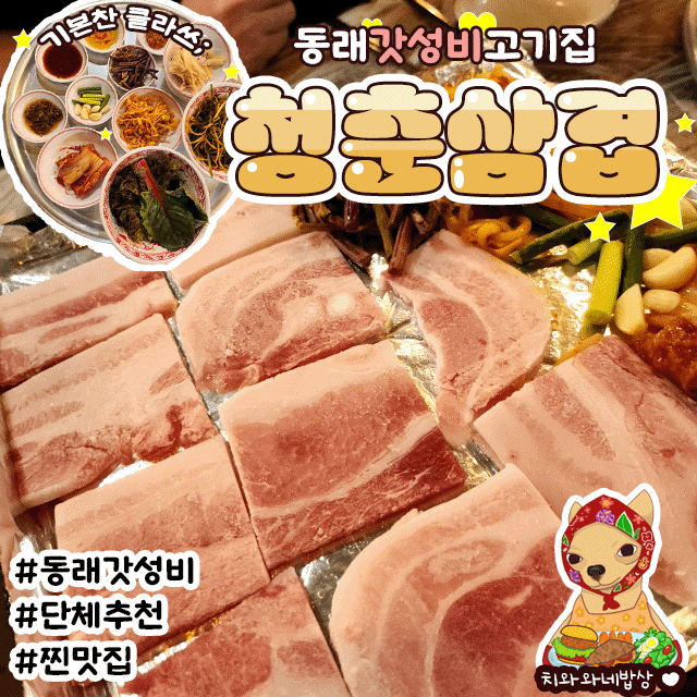  동래냉삼겹 맛집 청춘삼겹 단체술집 고기집 웨이팅 후기