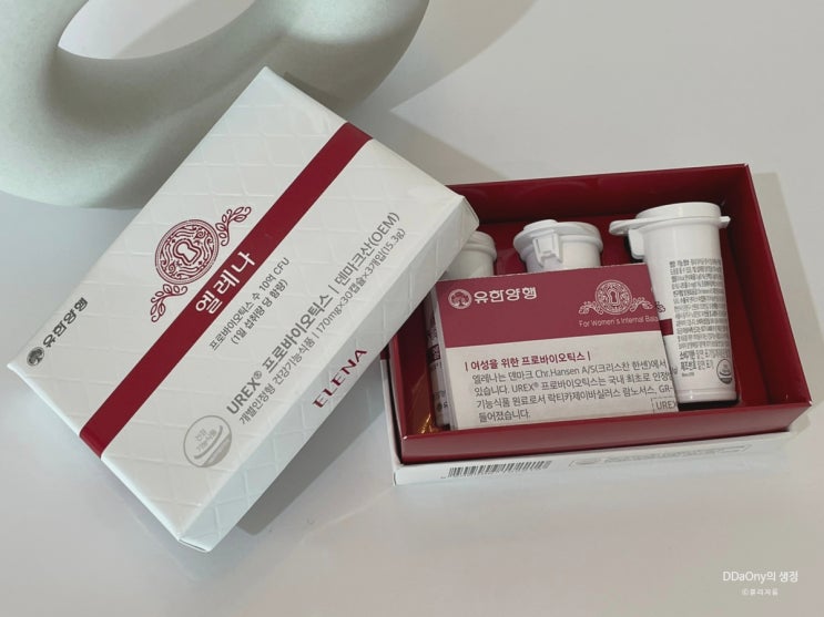  엘레나 여성 질 유산균효과 및 섭취방법 내돈내산 후기