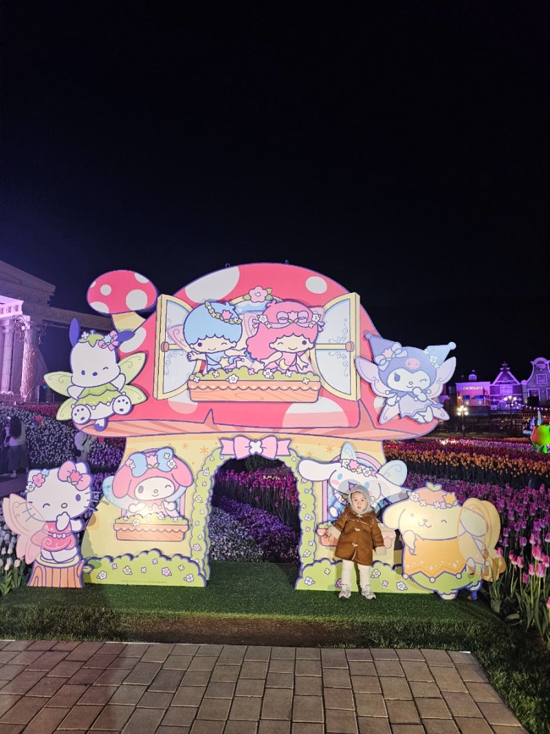 ｜에버랜드 페어리타운 산리오 (24.3.22-6.16) / 문라이트 퍼레이드, 폭죽놀이 시간/ 퍼레이드 명....
