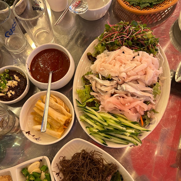  논현역맛집 논현역횟집 논현역내돈내산 꺼꾸잽이 초장집