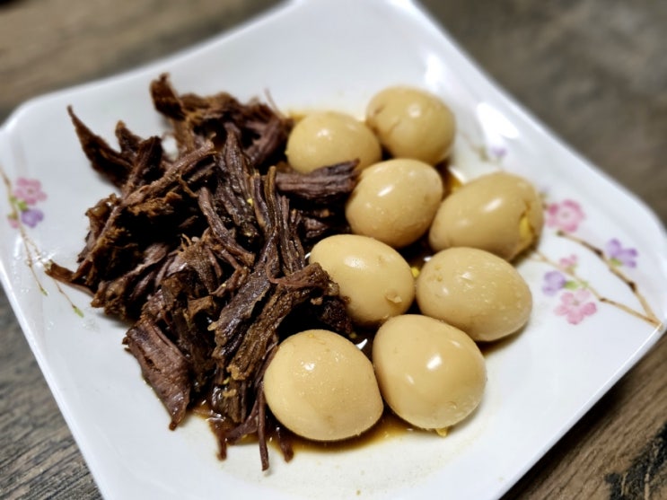  아기메추리알장조림 아기 유아반찬 백종원소고기장조림 만들기