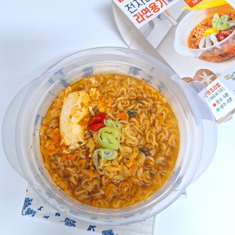 전자레인지 라면 끓이기 다이소 전자렌지 라면 용기 전자레인지 용기로 봉지라면 끓이는법