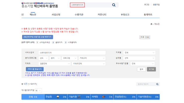  혁신바우처 수행기관, 중소기업 혁신바우처 스토리앤미디어 추천