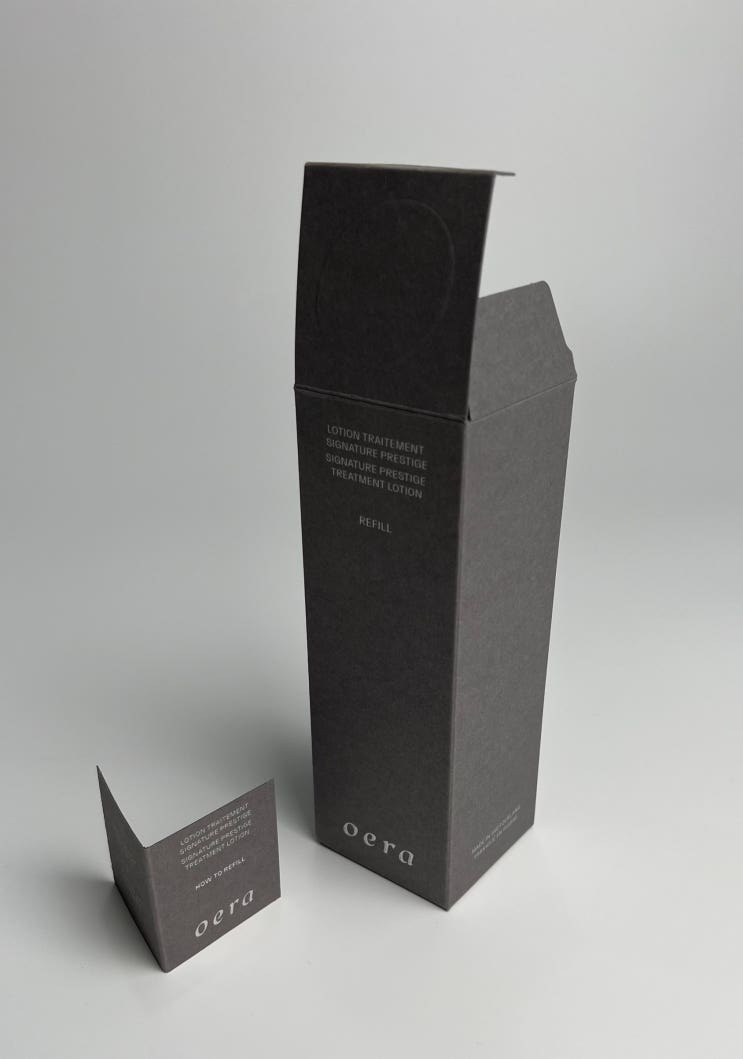  한섬 오에라 oera 단상자, 제작, 친환경, 고급박스, 럭셔리 브랜드, 특수지, 에스엔케이