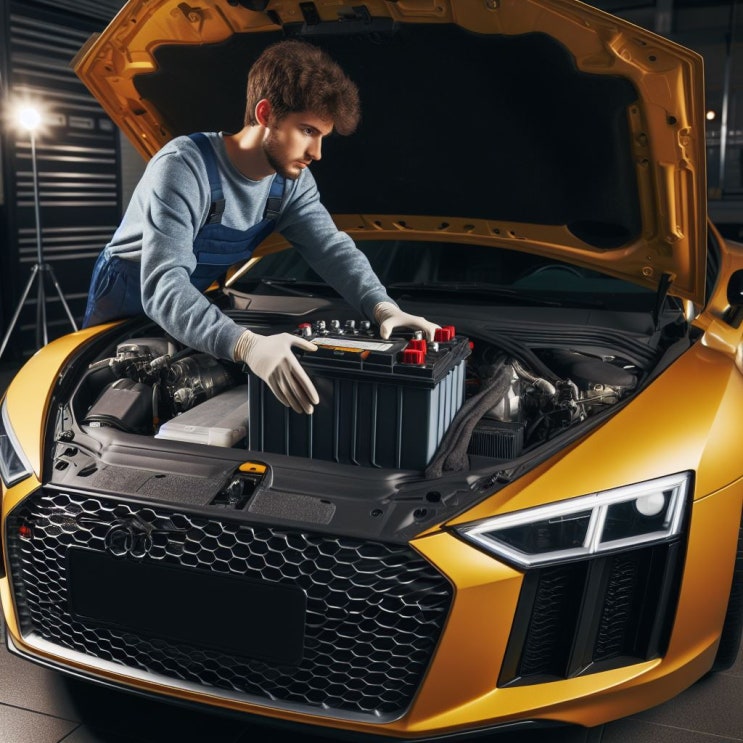  대구 동구 밧데리 / 아우디R8 AMG95 L5 메인밧데리 자동차 출장
