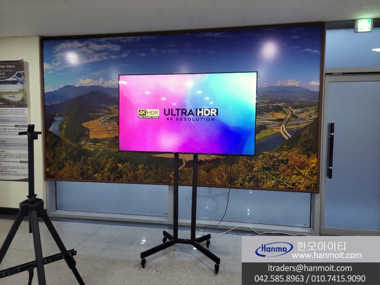  충북 옥천 모니터 TV 렌탈 임대 옥천농촌활력센터