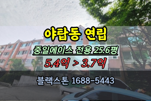  분당구빌라 경매 야탑동 중일에이스 연립 3억대 매매