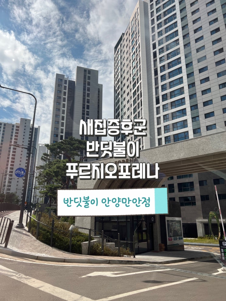  반딧불이 새집증후군 컨소시엄 아파트 푸르지오포레나 서비스 사례