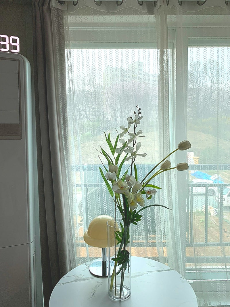 하이오브제 투명 플라스틱 아크릴 인테리어 화병 추천