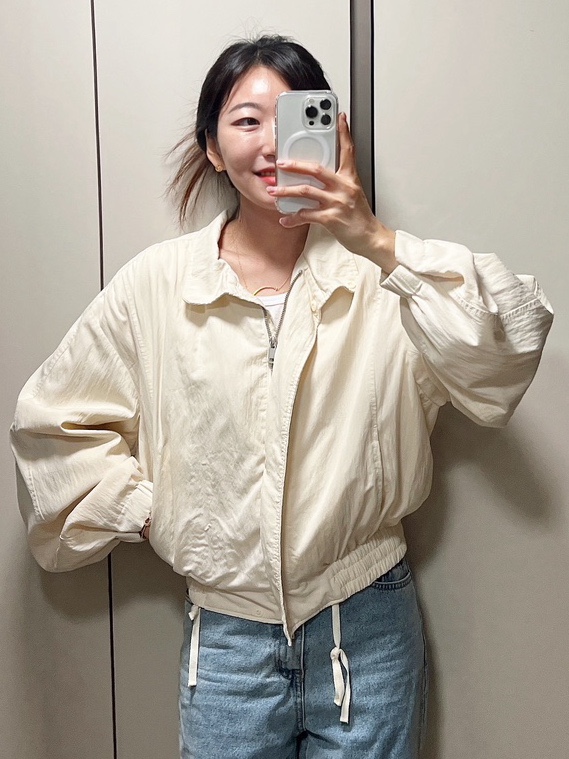  모한 하이넥 셔링 점퍼 블루종 1년 입어본 솔직후기