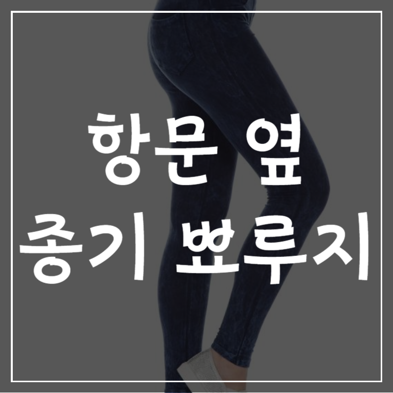 항문 옆 종기 근처 주변 뾰루지 가려움 원인 3가지