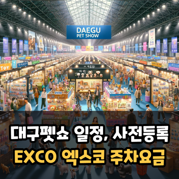 대구펫쇼 일정과 사전등록 방법, 대구 엑스코 주차장 요금