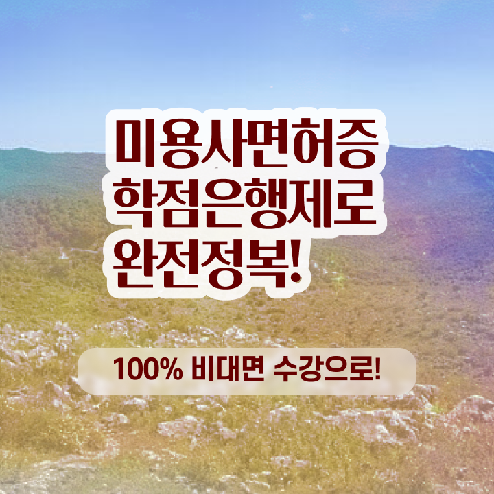  미용종합면허증발급 , 미용사 종합자격증 온라인 수업만으로 최단기간에 갖추고 샵 오픈한 방법