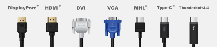  HDMI, C타입, DP, DVI, USB-C Thunderbolt 디스플레이 영상 출력 케이블이 왜 이렇게 많아