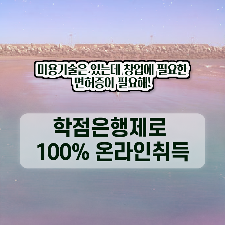  피부 미용사 면허증 , 미용국가자격증 온라인 과정만으로 간단하게 갖추고 샵까지 차렸어요