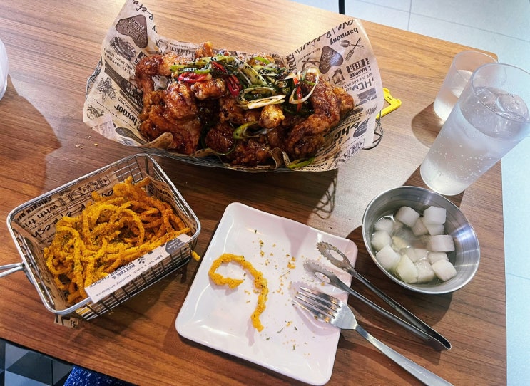 BHC치킨 석촌점 : 치킨집 혼밥가능? 맛초킹+뿌링진미채튀김
