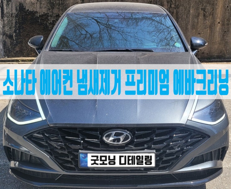  자동차 에어컨 냄새제거 소나타 판교 에바크리닝 후기