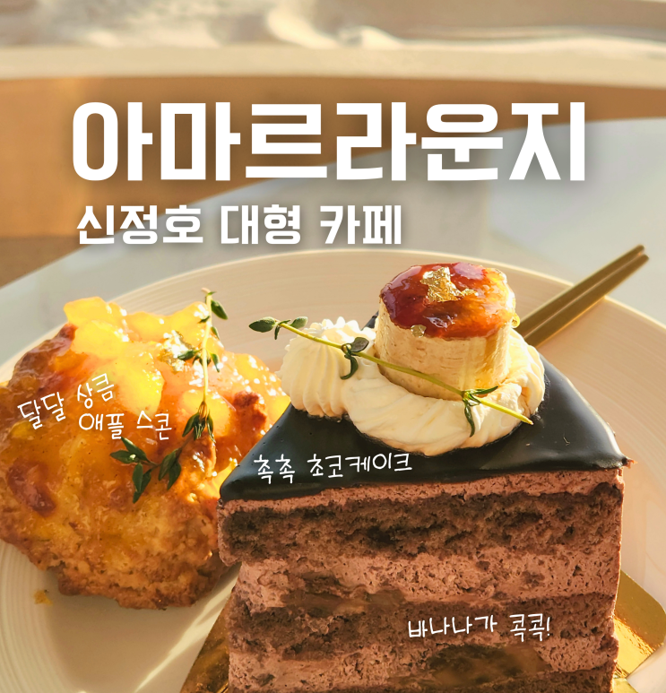  아산 신정호 뷰 예쁜 대형 카페 아마르라운지 시그니처 메뉴 후기