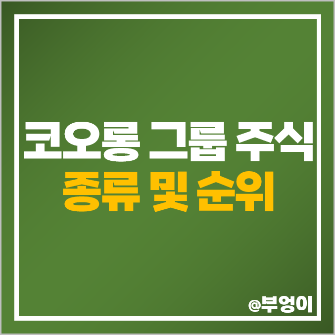 코오롱 그룹 계열사 주식 종류 코오롱생명과학 주가 코오롱 그룹 계열사 주식 종류 코오롱생명과학 주가