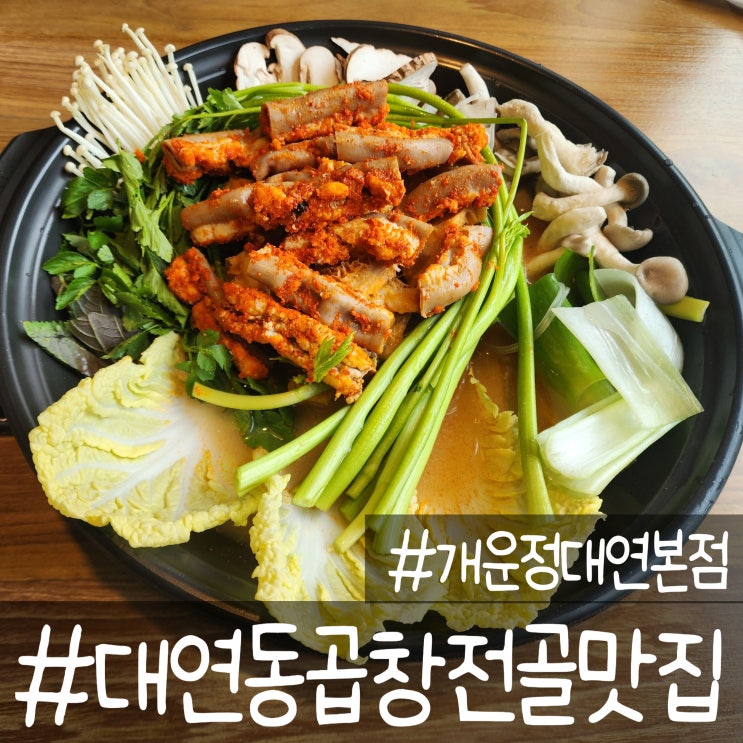  대연동 맛집 개운정에서 제대로 곱창전골 즐기기