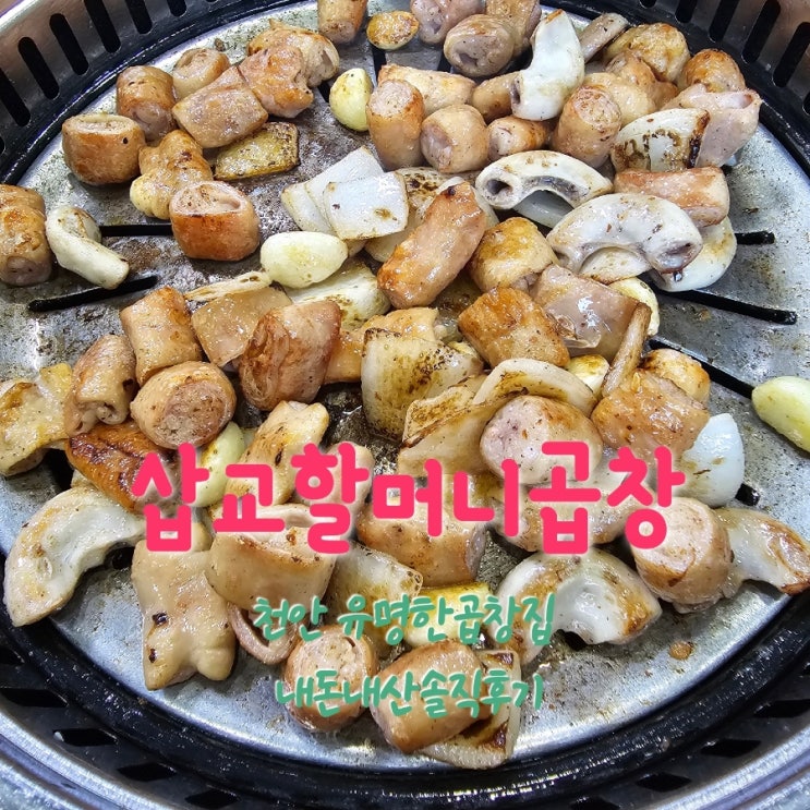  삽교할머니곱창 충남천안곱창맛집 내돈내산솔직후기