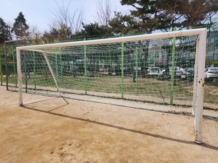  [날개스포츠] 수원곡선초교 축구골망 교체, 축구네트 교체 작업