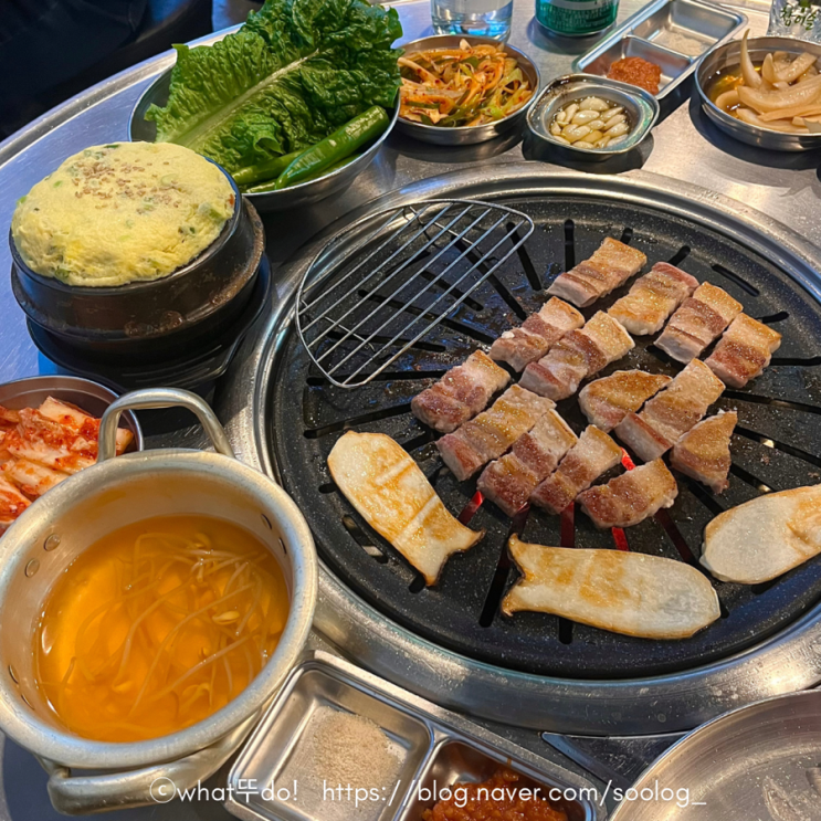  성수동 삼겹살 주차가능 고깃집 효자동목고기