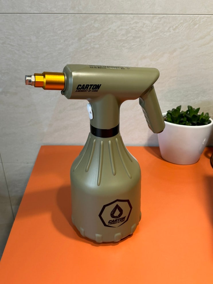  셀프세차] 카톤 전동분무기 2.0L 노즐 80도 사용 후기
