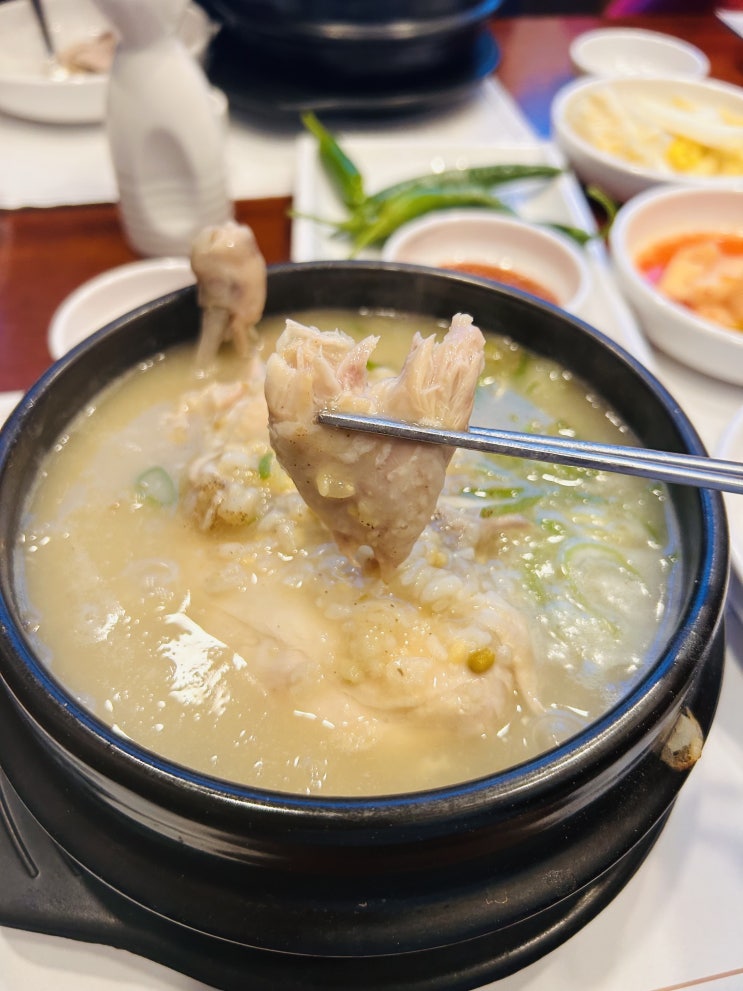 송도 삼계탕 추천 녹두삼계탕 맛집 오이삼계탕 송도직영점