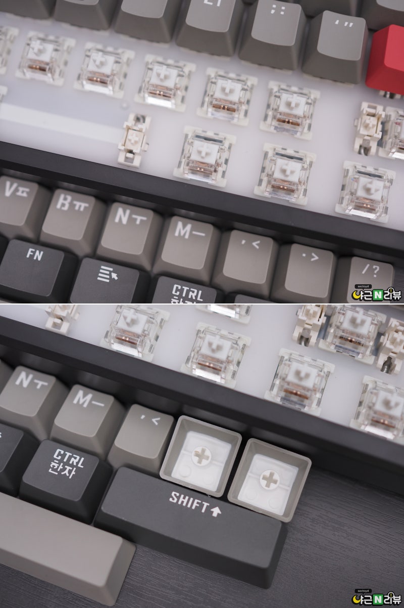 텐키리스 기계식 키보드, 조이트론 MK87과 MK82에 대하여(저소음 리니어) : 네이버 블로그