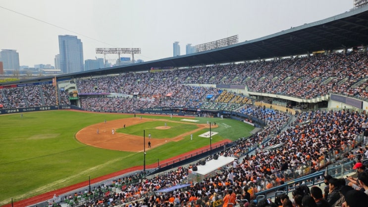  2024 프로야구 잠실야구장 직관후기 3루 내야 332블록, 좌석배치도