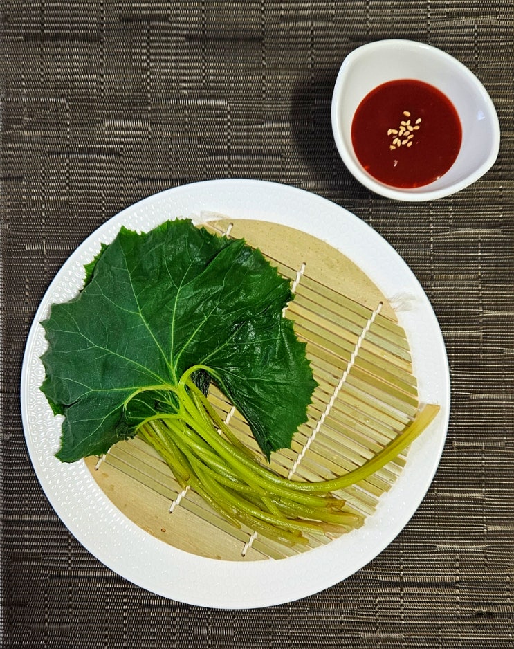  자연산 노지 머위순 머위나물 보관법 효능 머구잎데치기