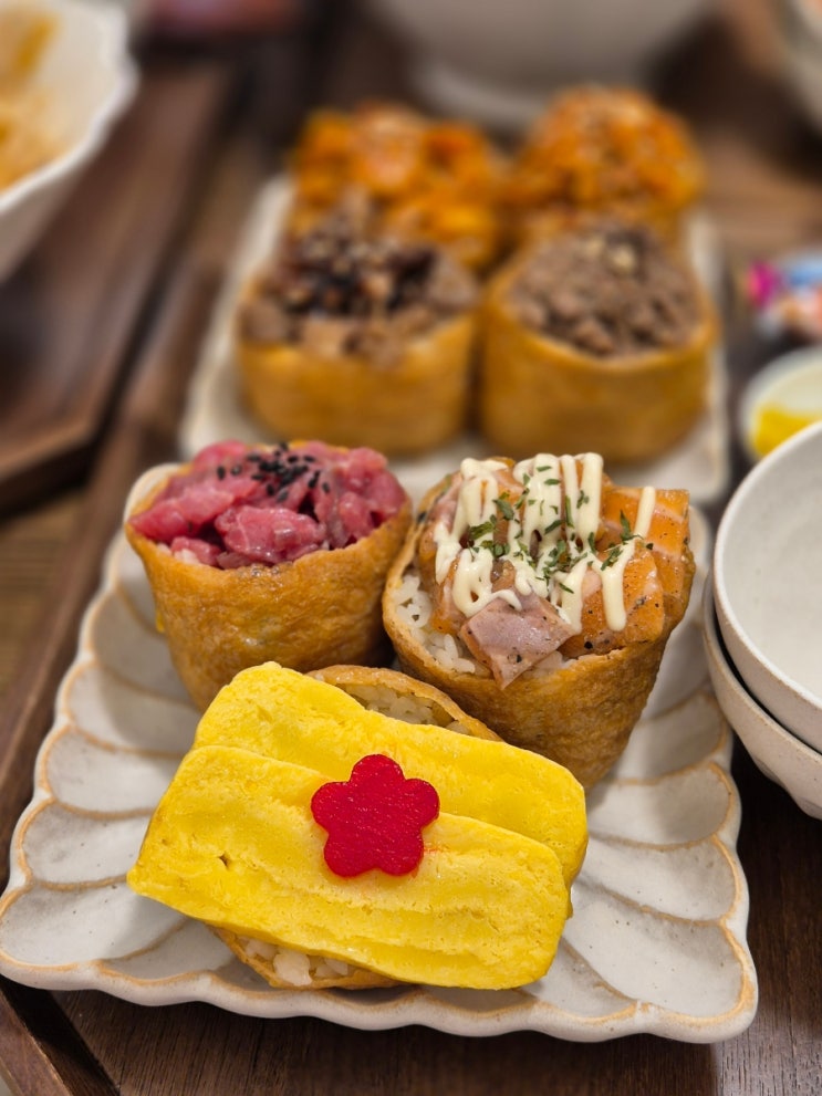  김포 구래역 맛집 유부처럼(feat.대왕 유부초밥과 우동)