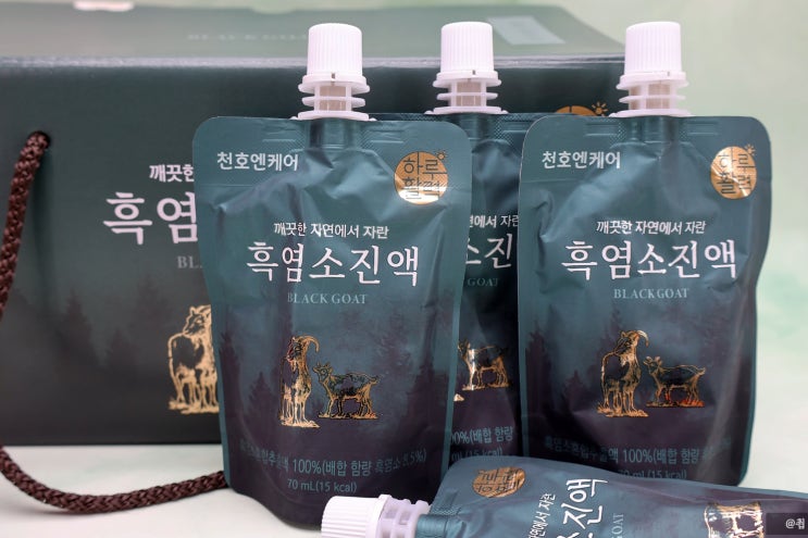  천호엔케어 하루활력 흑염소진액 후기(+흑염소즙 효능)