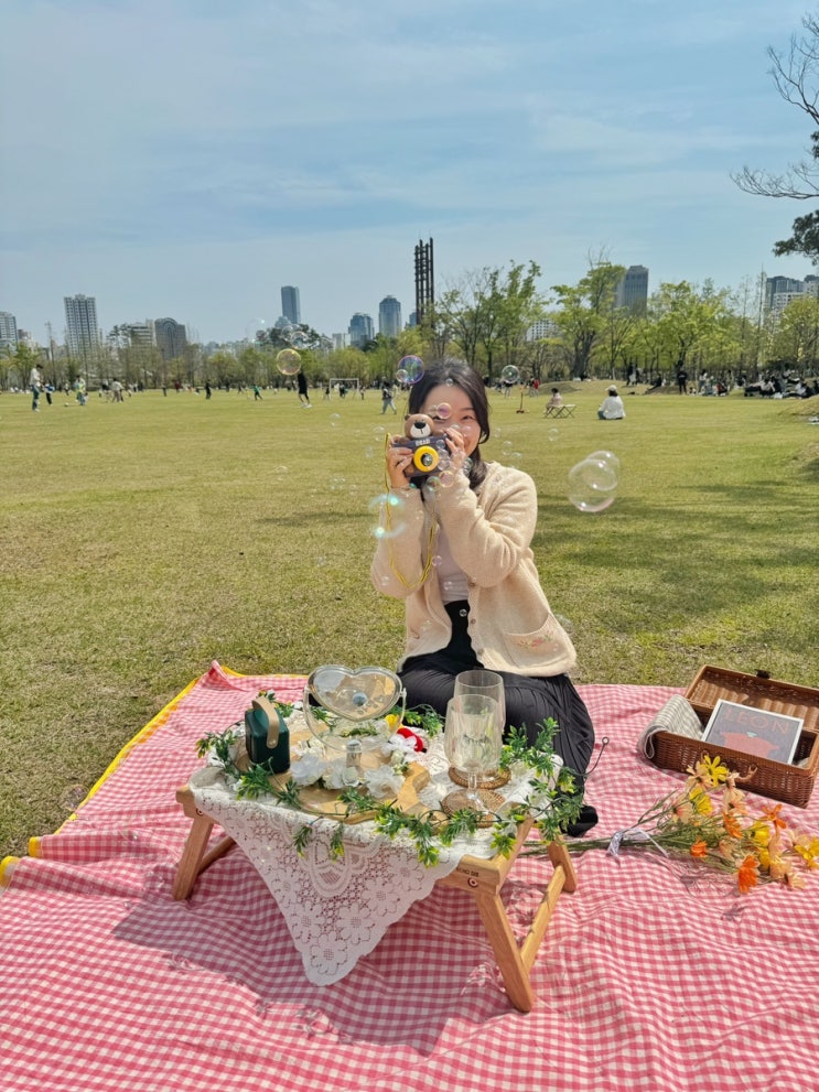  부산 피크닉대여 시민공원 나들이 필수품 인스타감성 돗자리 소품세트 다소다피크닉