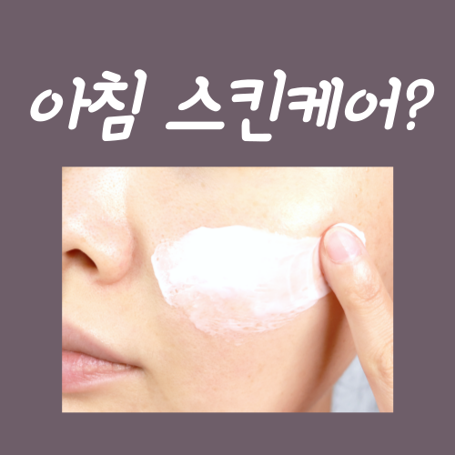  아침 스킨케어? 딱 이 순서만 지켜주시면 됩니다